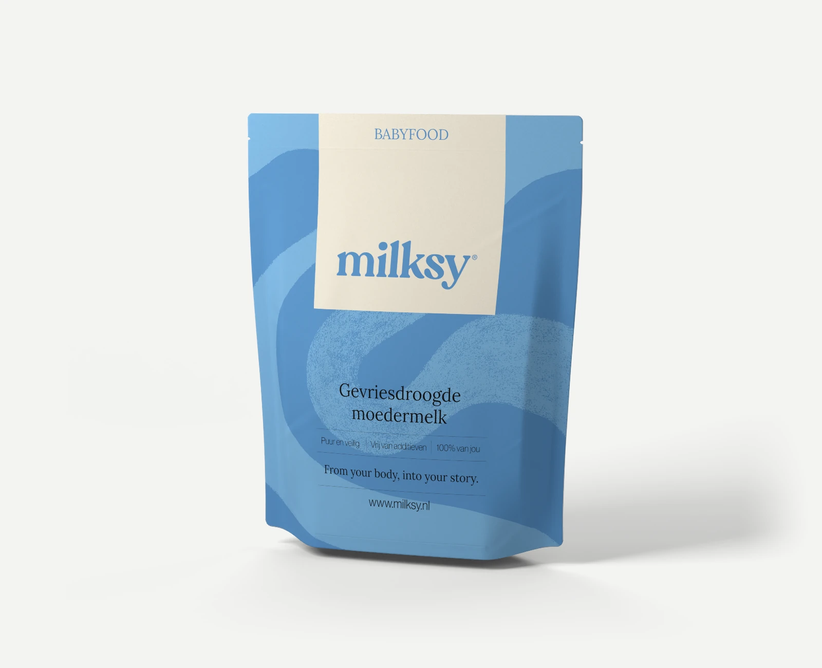 Large Milksy pouch for storing freeze-dried breast milk
