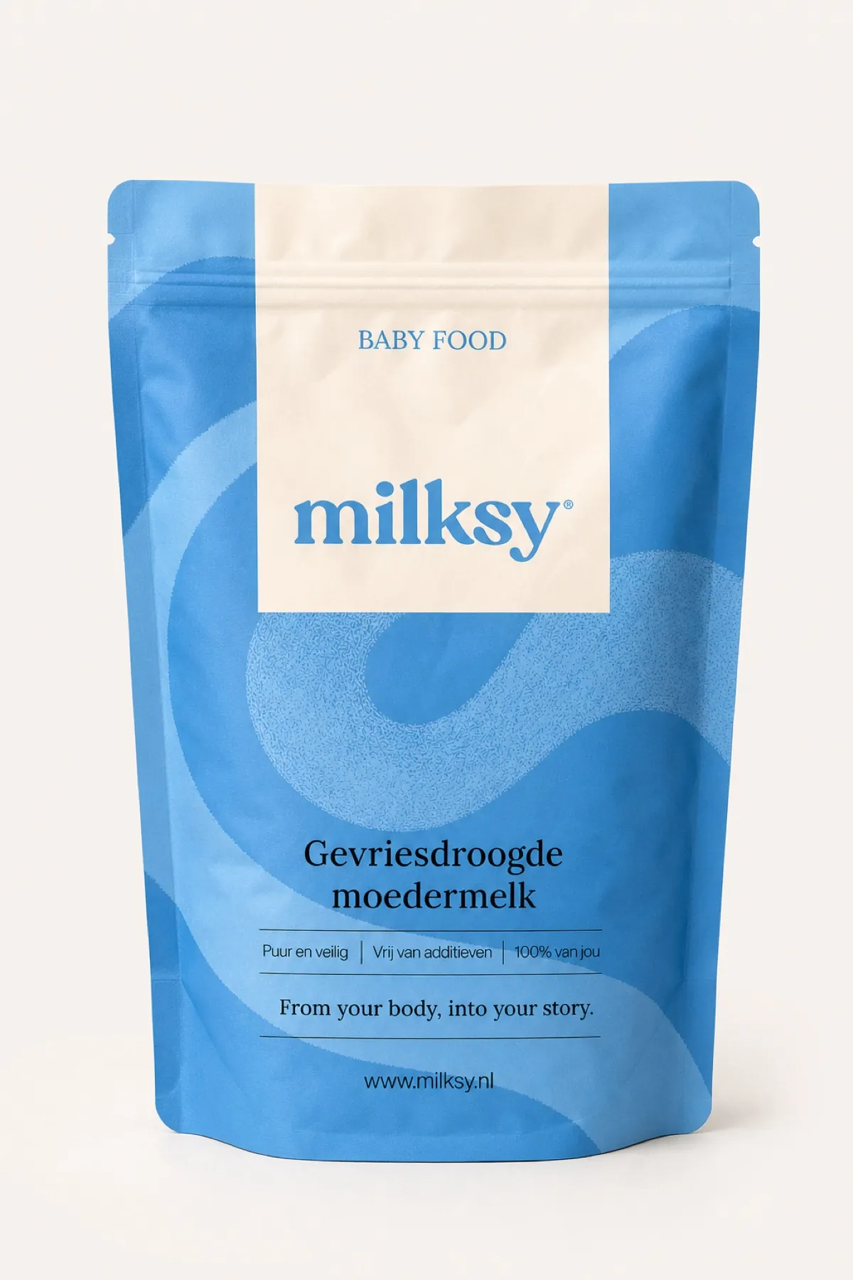 Grote Milksy Babyfood verpakking