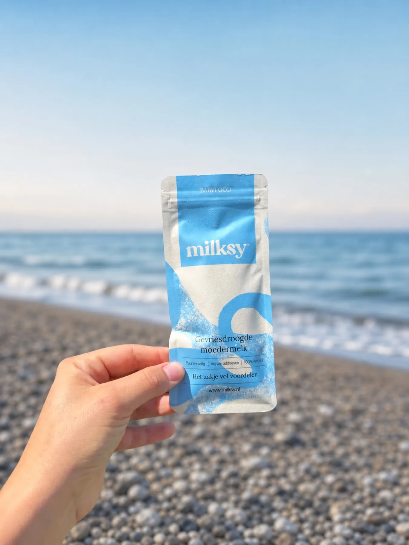 Een Milksy zakje mee op reis