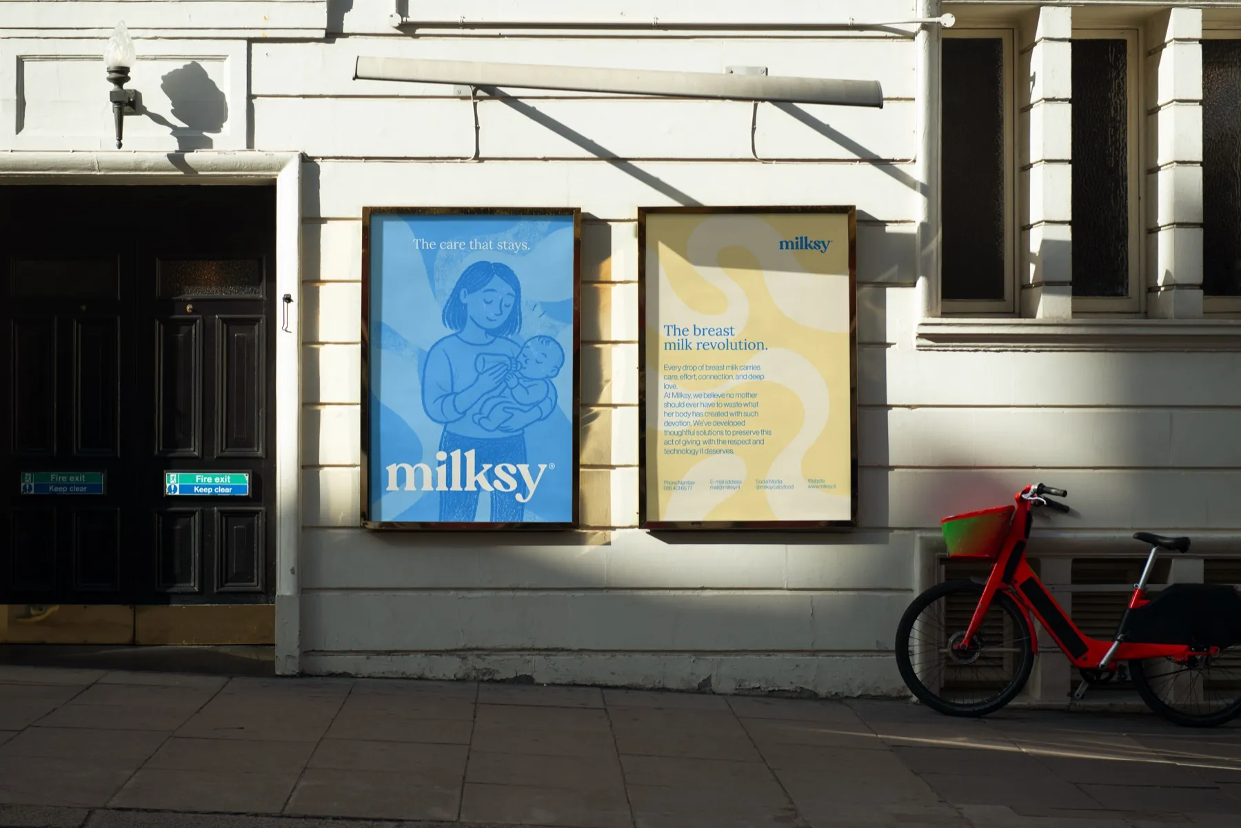 Milksy in het straatbeeld